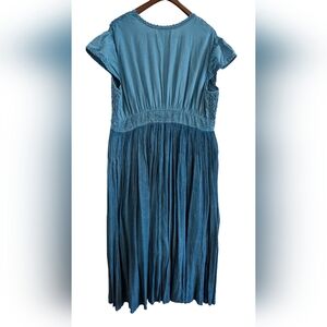 Blue Sleeveless Maxi Dress